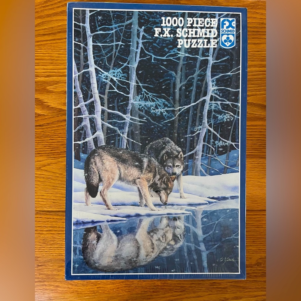 F X Schmid 1000 piece puzzle, never opened.  Title Companions.
